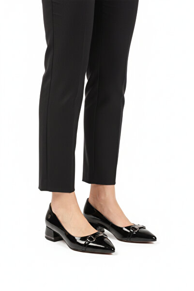 Pierre Cardin Black Patent Leather Slim Fit Women's Evening Dress Shoes Pc-55197 Z