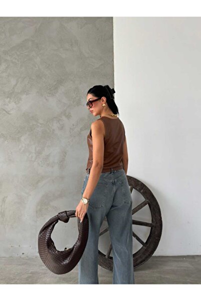 MILANOFOX Подплатена кожена жилетка