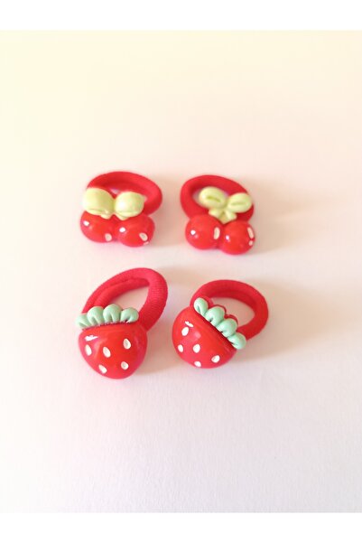 chibi Set de 4 agrafe drăguțe pentru copii/bebe cu căpșuni și cireșe - Set de...