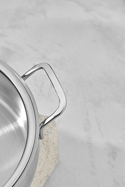 Cooker Stainless Steel 28 cm Flat Pot