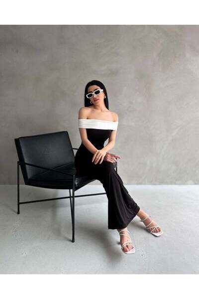 Cbm Γυναικείο φόρεμα με γιακά Madonna Maxi μήκους