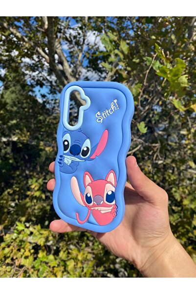 Merwish Samsung Galaxy A54 Compatible Blue Sweet Stitch Dough Silicone Luxury Case Cover