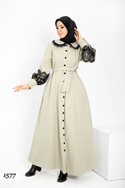 Moda Fatma Dantelli Palto 1577