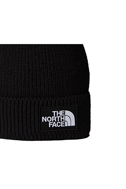 THE NORTH FACE Tnf Logo Box Cuffed Beanie Hat Nf0A8Chejk31 Black