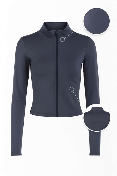 SCZ Storm Navy Crop Jacket