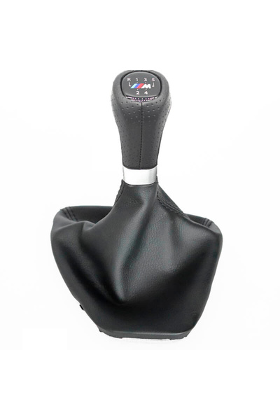 MOTOR10 Gear shifter sleeve with nut for BMW 3 Series E90 E91 E92 E93, 5 speeds, M Performance logo