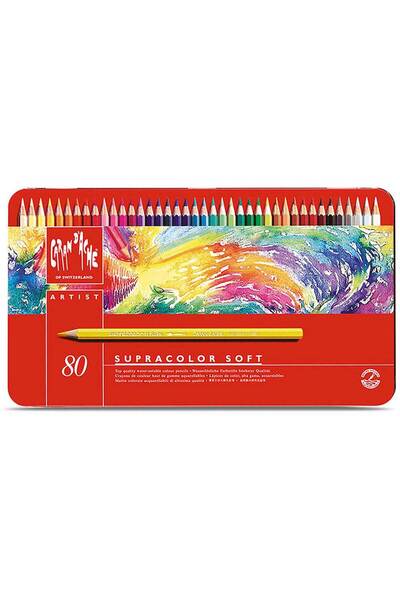 Caran d'Ache Supracolor Soft 80'li Set (Sulu Boya Kalemi)