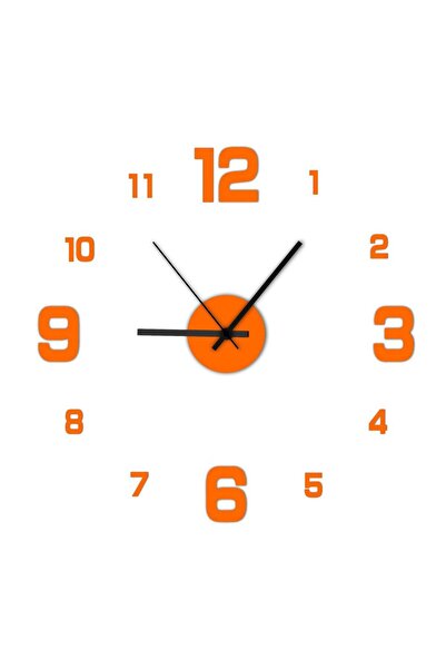 Choice Gold Creative Frameless DIY Wall Clock Wall Decal Home Silent Clock Living Room Office Wall Decorati