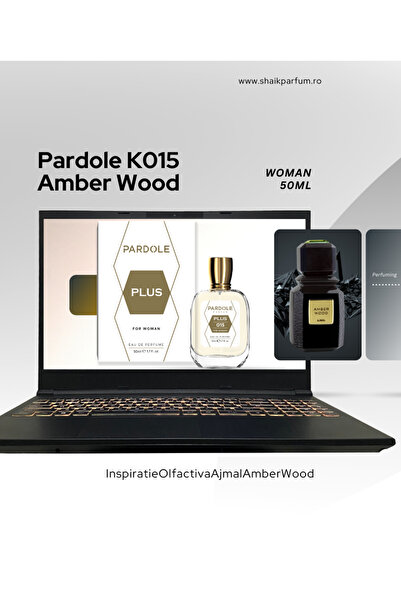 PARDOLE Apa de Parfum Amber Wood, K015, 50 ml