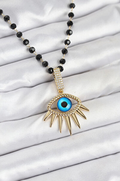 Belle Fusion قلادة نسائية من الفولاذ المقاوم للصدأ 316L مع خرز كريستالي على ش...