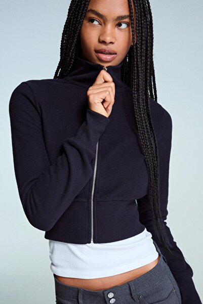 Bershka Zip sweatshirt