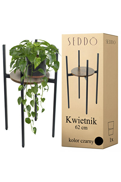 Other Suport metalic pentru flori, podea din lemn, înalt, 62 cm, suport pentr...