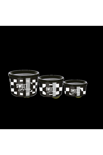 ÇERÇİCİ Storage Container 3 Size Inside Easy Storage Does Not Take Up Space - (360-800-1400ml)