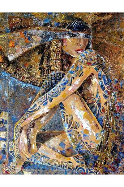 Dialands Mozaik Mısırlı Güzel 50x65cm Dialands Elmas Mozaik Tablo