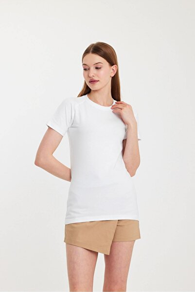 HA Marine Women's Basic T-Shirt White