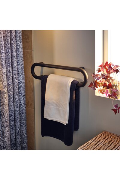 IKEA BÄSINGEN Towel Rail, Anthracite, 65 cm