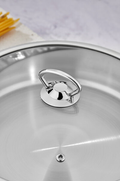 Cooker Stainless Steel 28 cm Flat Pot