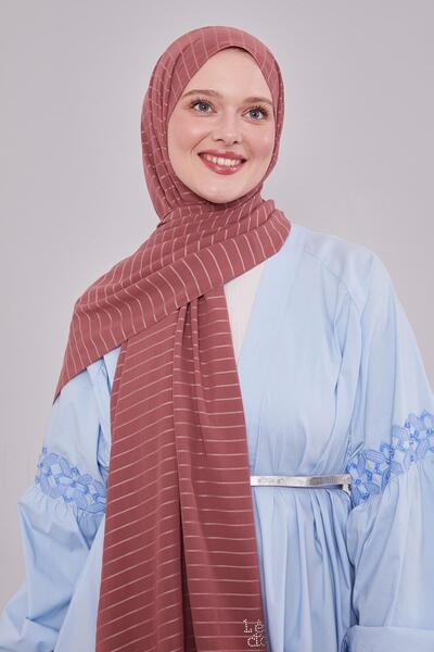 Levidor Σάλι Cazz με ρίγες βιολετί