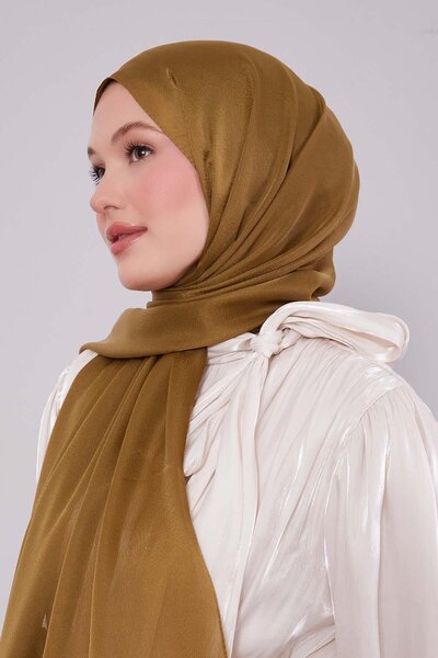 Levidor Grass Green Plain Premium Evening Dress Shawl