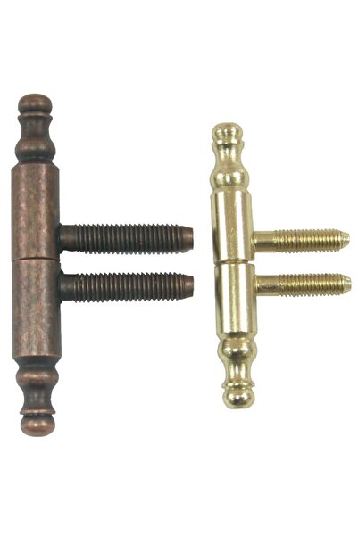 Evotools Balama cilindrică ornamentală cu 2 tije - 2 bucăți 13x90 mm cupru antic