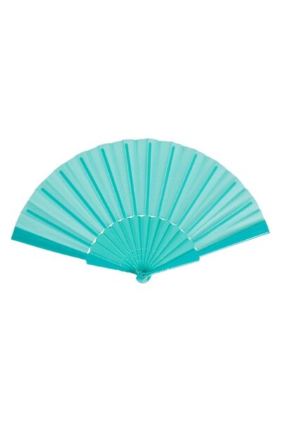 SHOPIENS Evantai din plastic Shopiens®, culoare verde menta, 23 cm