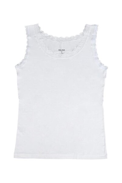 Bolero Lace Women's Bamboo Undershirt White