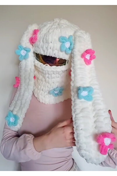 AidaAstrid Snow Mask Hat Puffy Beanie Ski&Snowboard Balaclava