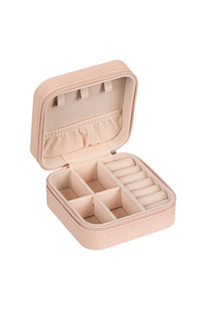 SHOPIENS Cutie organizatoare pentru bijuterii MYONNA, cu fermoar, compartimen...