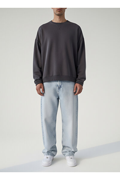 NO1 KONSEPT Ice Blue Washed Baggy Jeans