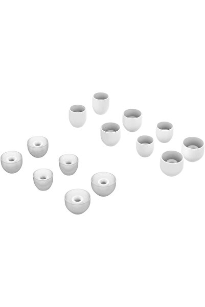 PadForce Set of 7 pairs of earplugs for Sony WF-1000XM3, WF-1000XM4 headphones - White