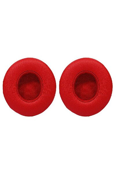 PadForce Set of 2 sponges for Beats Solo 2 wired headphones, On-Ear - Red, Leather