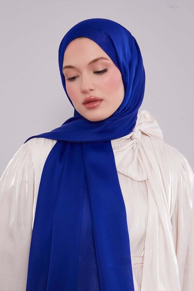 Levidor Parliament Blue Plain Premium Evening Dress Shawl