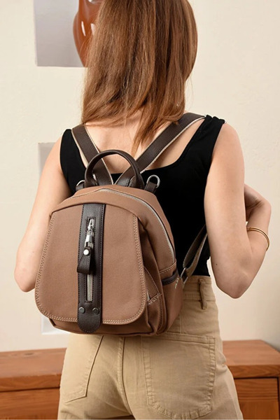 Just Polo Women's Medium Size Stylish Lacoste Backpack Shopper with Adjustabl...