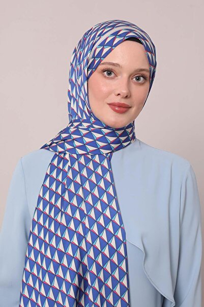 Levidor Saks Üçgen Desen Club Şal