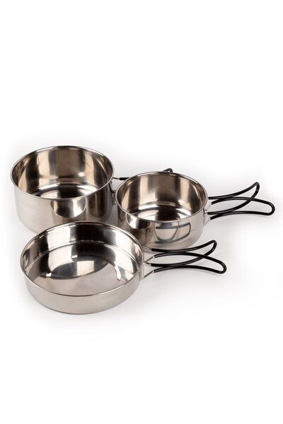 Evolite Evercamp 2-3 Kişilik Çelik Tencere Seti