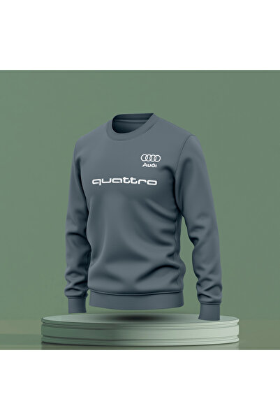 Bulvar Lee Crew Neck Audi Printed Sweatshirt / Car