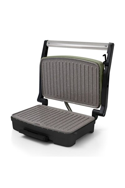 ROHNSON Sandwich maker R2122G, 23x15 cm, 1000W, finisaj antiamprenta, deschidere 105°, verde