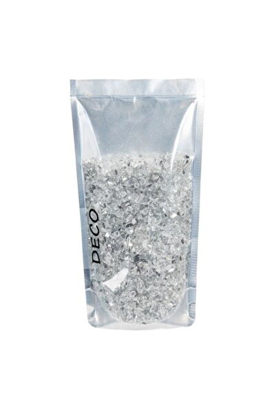 SHOPIENS Pietris Decorativ Oglinda Negru Transparent 1-4mm 400g pentru Aranja...