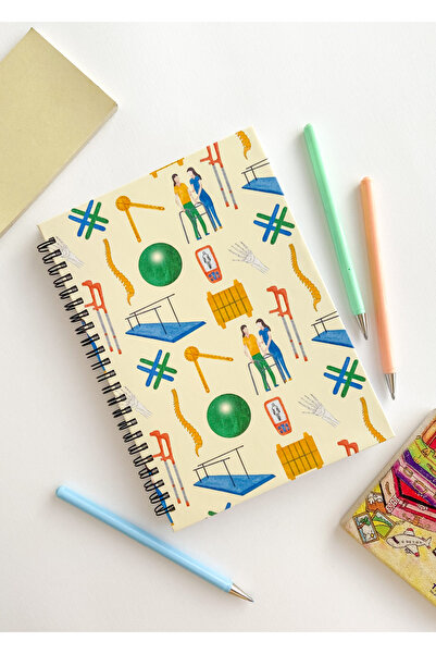 Fizyoterapist Kişiye Özel A5 Spiralli Kareli Defter