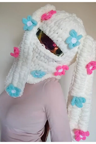 AidaAstrid Snow Mask Hat Puffy Beanie Ski&Snowboard Balaclava