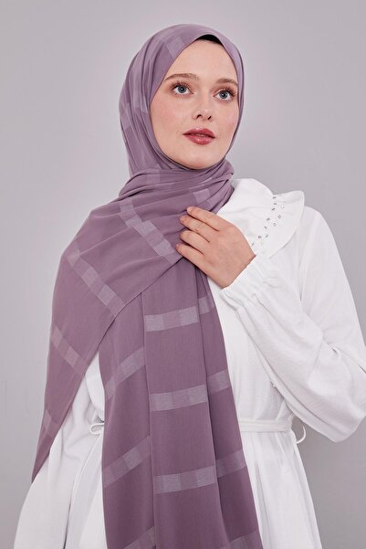 Levidor Μωβ Σάλι Dream με αυτοκοριτσισμένο σχέδιο