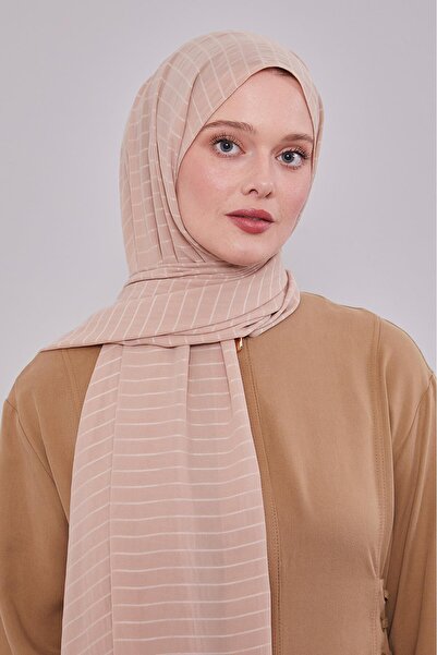 Levidor Σάλι Cazz με ρίγες Latte