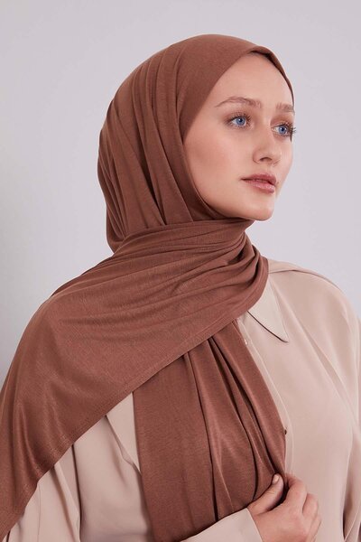 Levidor Brown Modal Combed Cotton Shawl