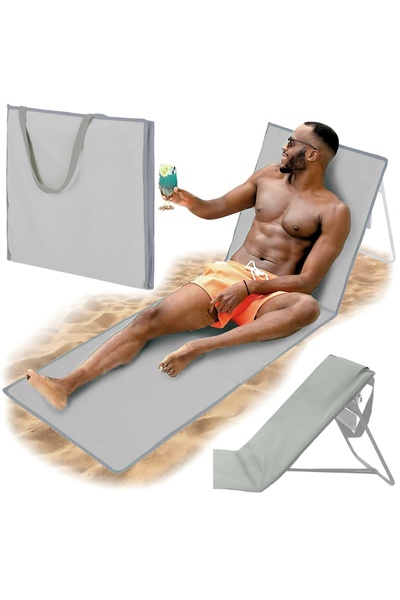 Other Folding beach lounger for sunbathing, garden bag for the beach with backrest 2 in 1