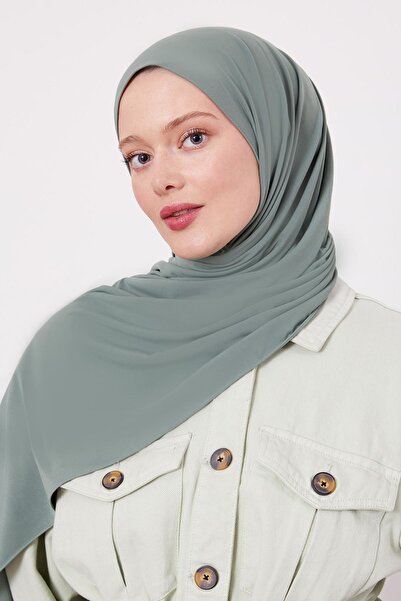 Levidor Green Plain Sandy Shawl