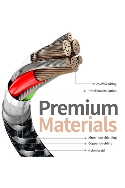 Flippy USB-A to Lightning Data Cable for iPhone, 3 m, Red-Black