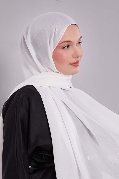 Levidor Off-White Plain Premium Evening Dress Shawl