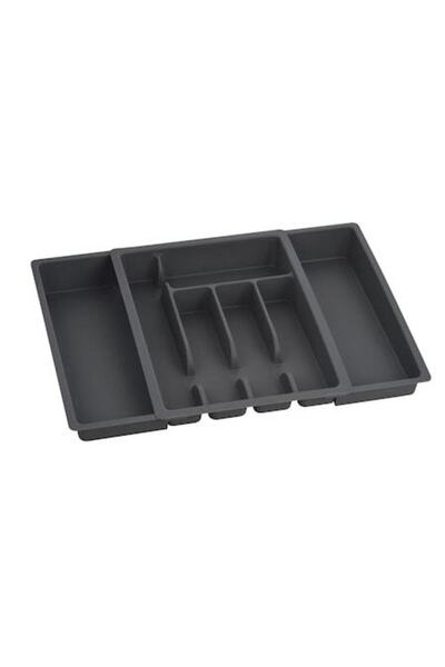 SHOPIENS Extendable Cutlery Holder Shopiens®, Plastic, 29-48 x 38 x 6.5 cm, Gray