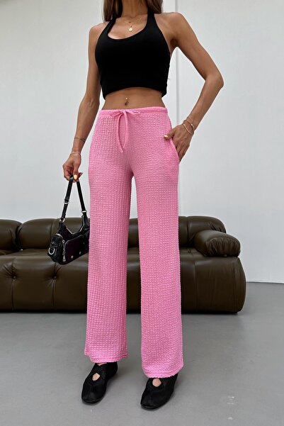 mylove Gofre Bol Pantolon Pink