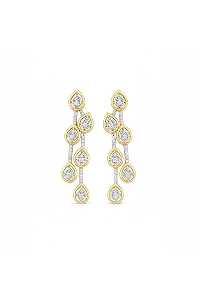 neslyaccessories 14K Gold Damlalar Küpe